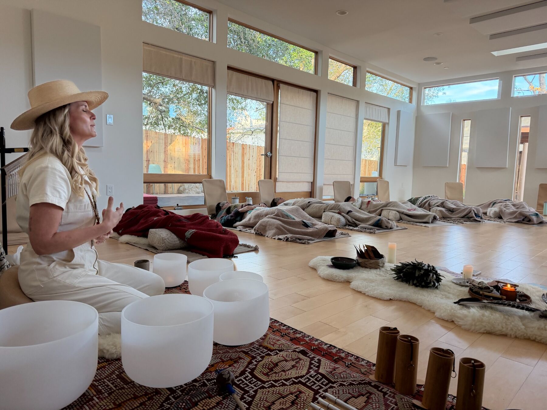 Kali May guiding students in Ritual Breathwork School