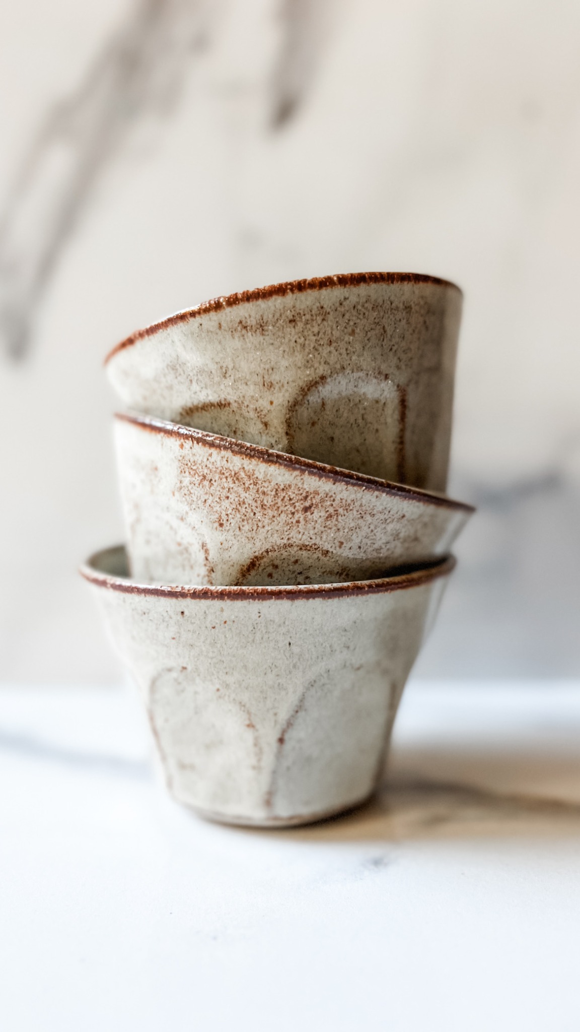 Handmade ceramic Daily Ritual Fluted Tumbler Small in Topa Topa Collection glaze, Ritual Ceramics
