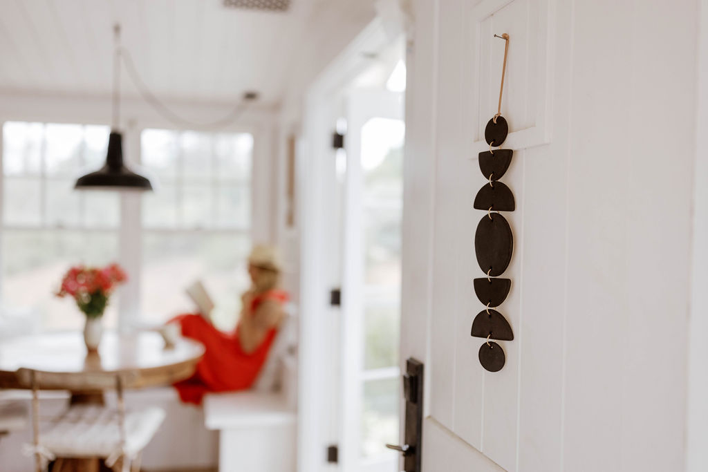Handmade ceramic Ritual Moon Wall Hanger in Topa Topa Collection glaze, Ritual Ceramics