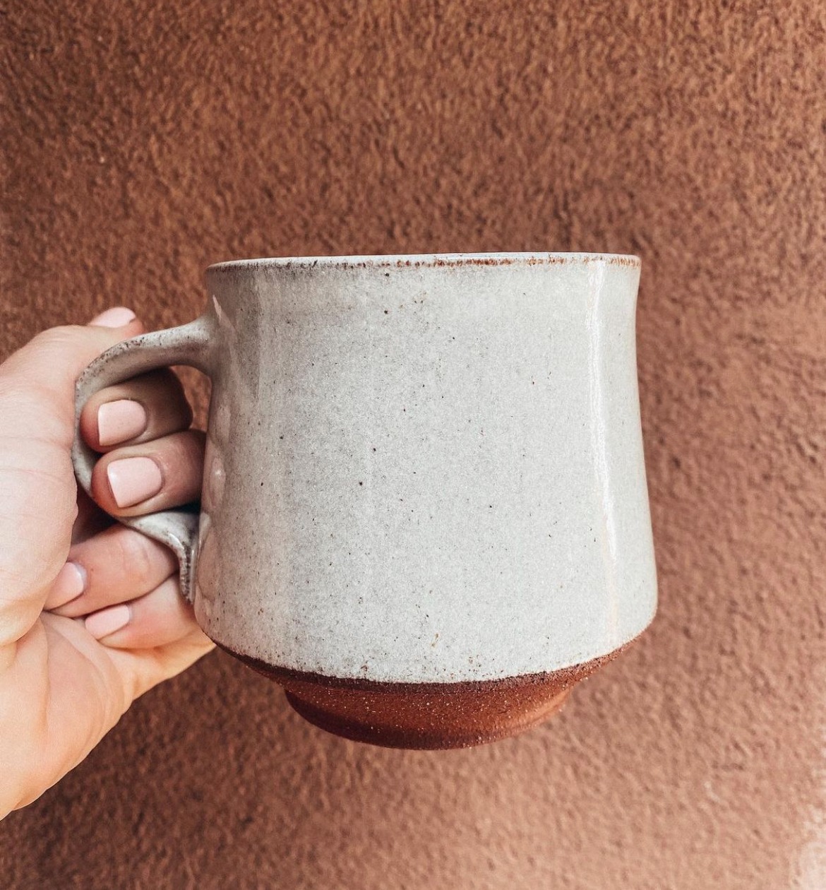 Handmade ceramic The Ojai Mug in Matilija Collection glaze, Ritual Ceramics